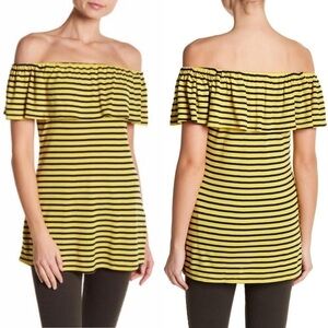 Splendid off the shoulder striped top